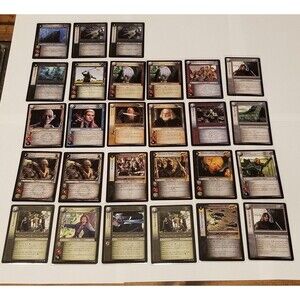 Lord Of The Rings TCG Shadows Lot Of 27 Rares Legolas Sting Attea Glamdring LOTR